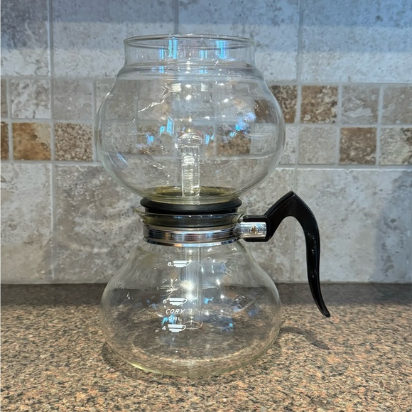 Vintage Cory Glass Coffee Vacuum Brewer Pot 4-8 Cup DKG-S Original Box - Picture 2 of 4